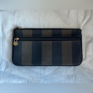 FENDI PEQUIN DOUBLE ZIP POUCH